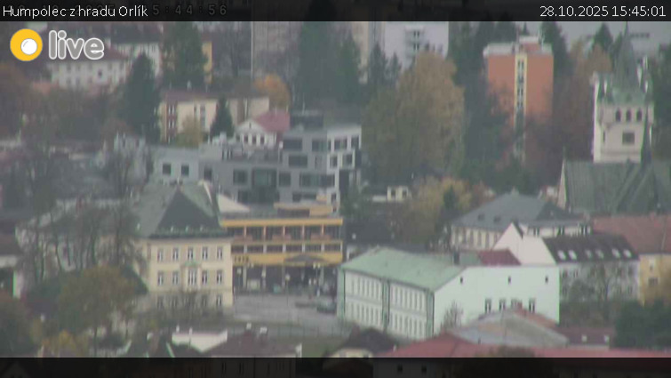 Město Humpolec - Humpolec z hradu Orlík - 28.10.2025 v 15:45 Město Humpolec - Humpolec z hradu Orlík - 28.10.2025 v 15:45