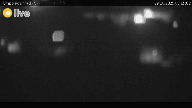 Město Humpolec - Humpolec z hradu Orlík - 29.10.2025 v 03:15 Město Humpolec - Humpolec z hradu Orlík - 29.10.2025 v 03:15