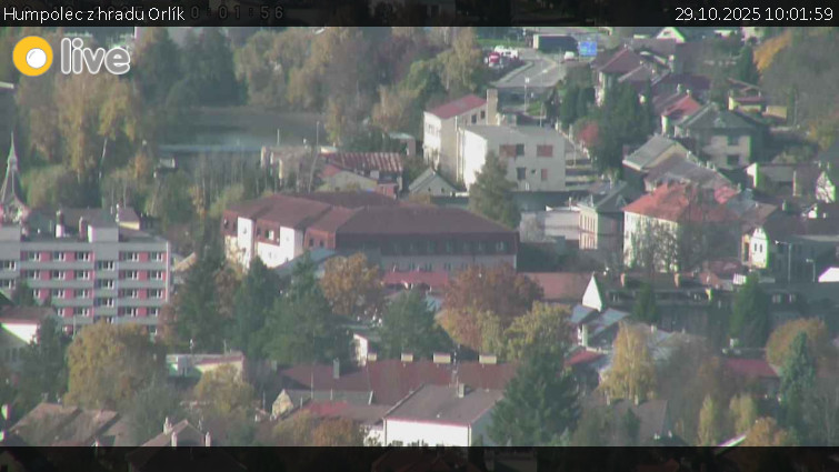 Město Humpolec - Humpolec z hradu Orlík - 29.10.2025 v 10:01 Město Humpolec - Humpolec z hradu Orlík - 29.10.2025 v 10:01