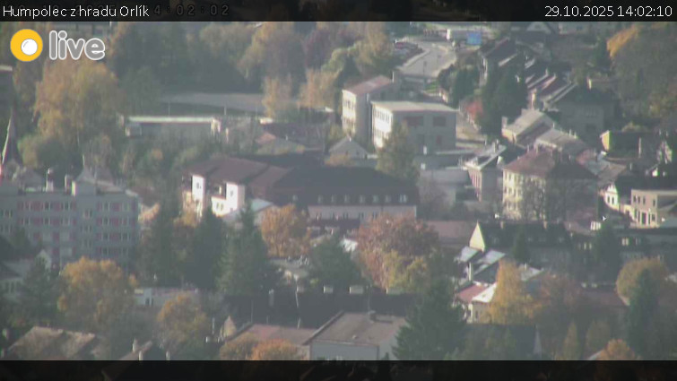 Město Humpolec - Humpolec z hradu Orlík - 29.10.2025 v 14:02 Město Humpolec - Humpolec z hradu Orlík - 29.10.2025 v 14:02