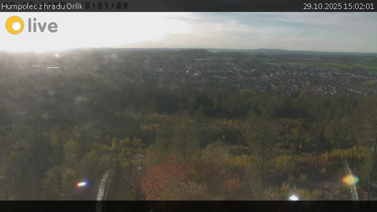 Město Humpolec - Humpolec z hradu Orlík - 29.10.2025 v 15:02 Město Humpolec - Humpolec z hradu Orlík - 29.10.2025 v 15:02