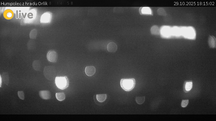 Město Humpolec - Humpolec z hradu Orlík - 29.10.2025 v 18:15 Město Humpolec - Humpolec z hradu Orlík - 29.10.2025 v 18:15