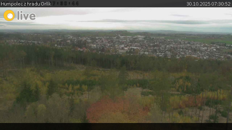 Město Humpolec - Humpolec z hradu Orlík - 30.10.2025 v 07:30 Město Humpolec - Humpolec z hradu Orlík - 30.10.2025 v 07:30