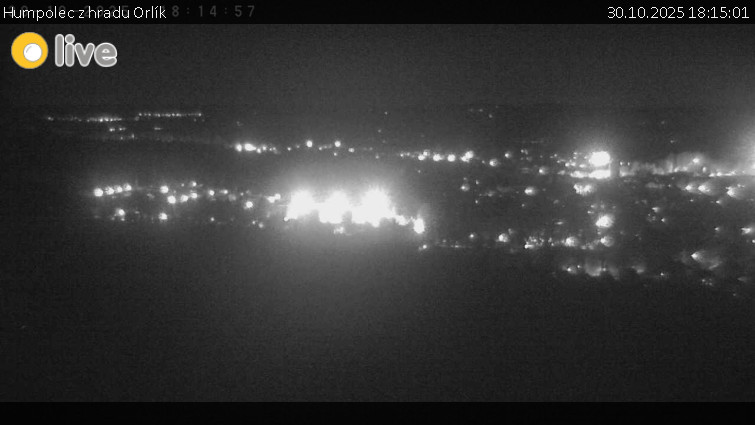 Město Humpolec - Humpolec z hradu Orlík - 30.10.2025 v 18:15 Město Humpolec - Humpolec z hradu Orlík - 30.10.2025 v 18:15