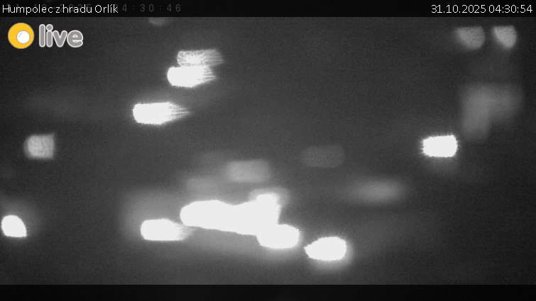 Město Humpolec - Humpolec z hradu Orlík - 31.10.2025 v 04:30 Město Humpolec - Humpolec z hradu Orlík - 31.10.2025 v 04:30