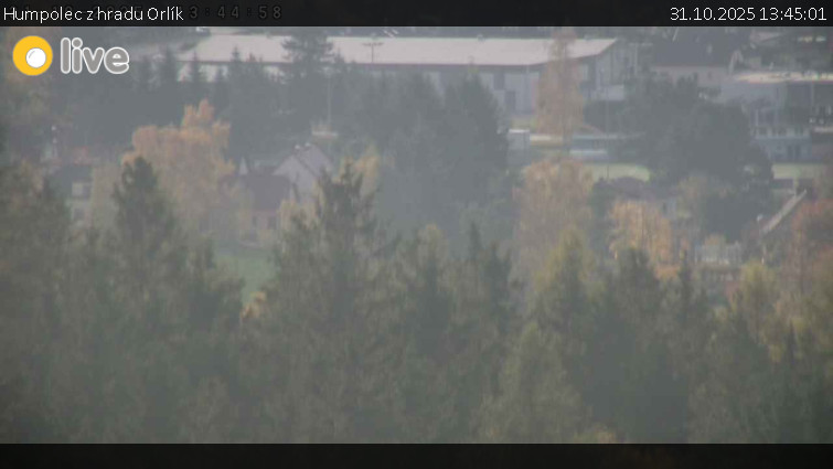 Město Humpolec - Humpolec z hradu Orlík - 31.10.2025 v 13:45 Město Humpolec - Humpolec z hradu Orlík - 31.10.2025 v 13:45