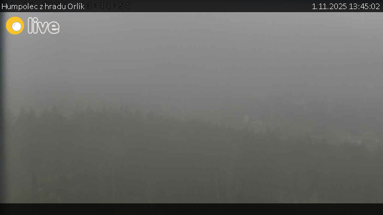 Město Humpolec - Humpolec z hradu Orlík - 1.11.2025 v 13:45 Město Humpolec - Humpolec z hradu Orlík - 1.11.2025 v 13:45