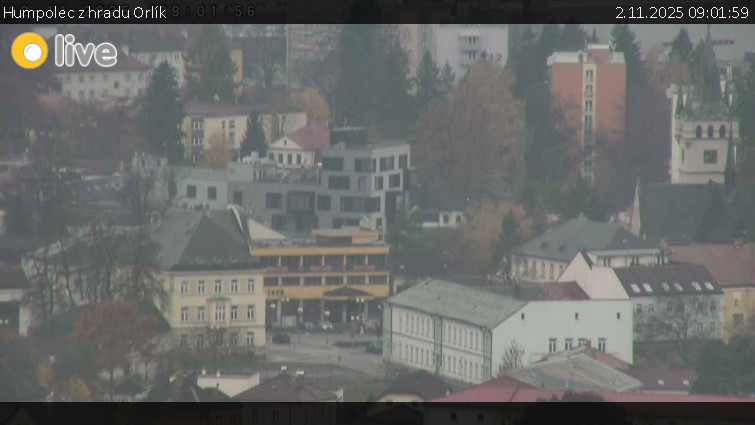 Město Humpolec - Humpolec z hradu Orlík - 2.11.2025 v 09:01 Město Humpolec - Humpolec z hradu Orlík - 2.11.2025 v 09:01