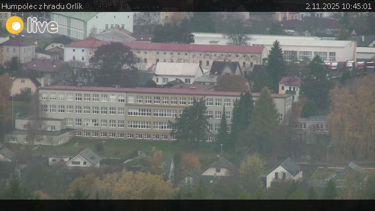 Město Humpolec - Humpolec z hradu Orlík - 2.11.2025 v 10:45 Město Humpolec - Humpolec z hradu Orlík - 2.11.2025 v 10:45