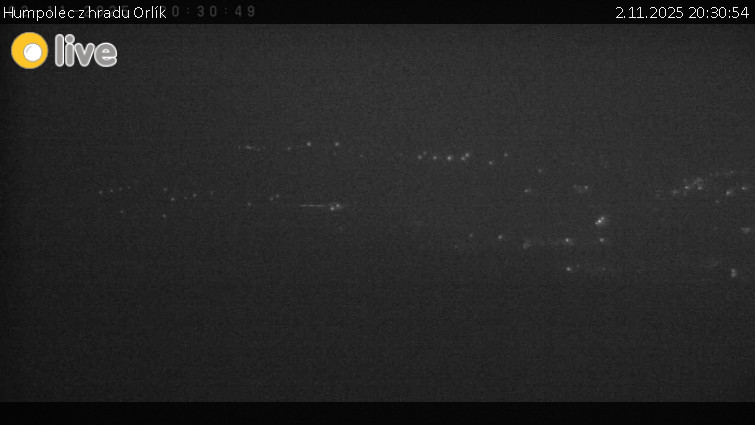 Město Humpolec - Humpolec z hradu Orlík - 2.11.2025 v 20:30 Město Humpolec - Humpolec z hradu Orlík - 2.11.2025 v 20:30