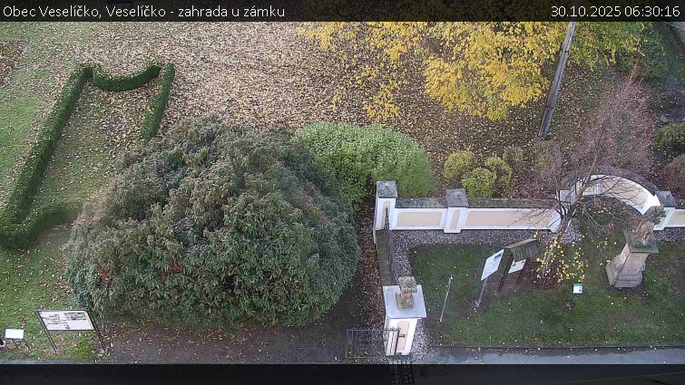 Obec Veselíčko - Veselíčko - zahrada u zámku - 30.10.2025 v 06:30 Obec Veselíčko - Veselíčko - zahrada u zámku - 30.10.2025 v 06:30