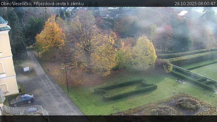 Obec Veselíčko - Příjezdová cesta k zámku - 29.10.2025 v 08:00 Obec Veselíčko - Příjezdová cesta k zámku - 29.10.2025 v 08:00