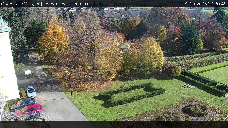 Obec Veselíčko - Příjezdová cesta k zámku - 29.10.2025 v 10:30 Obec Veselíčko - Příjezdová cesta k zámku - 29.10.2025 v 10:30