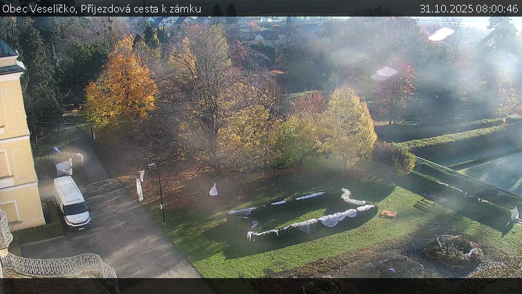 Obec Veselíčko - Příjezdová cesta k zámku - 31.10.2025 v 08:00 Obec Veselíčko - Příjezdová cesta k zámku - 31.10.2025 v 08:00