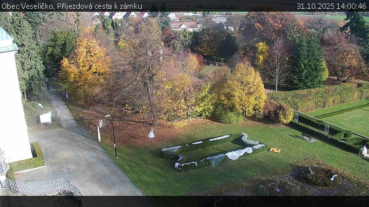 Obec Veselíčko - Příjezdová cesta k zámku - 31.10.2025 v 14:00 Obec Veselíčko - Příjezdová cesta k zámku - 31.10.2025 v 14:00