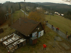 Kamera na svahu B, horní stanice