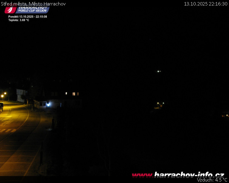 Město Harrachov - Střed města - 13.10.2025 v 22:16 Město Harrachov - Střed města - 13.10.2025 v 22:16