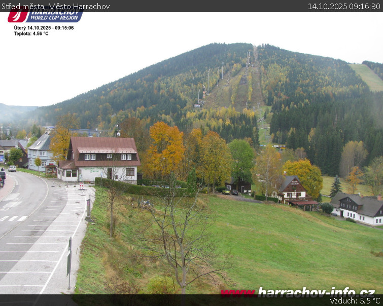 Město Harrachov - Střed města - 14.10.2025 v 09:16 Město Harrachov - Střed města - 14.10.2025 v 09:16