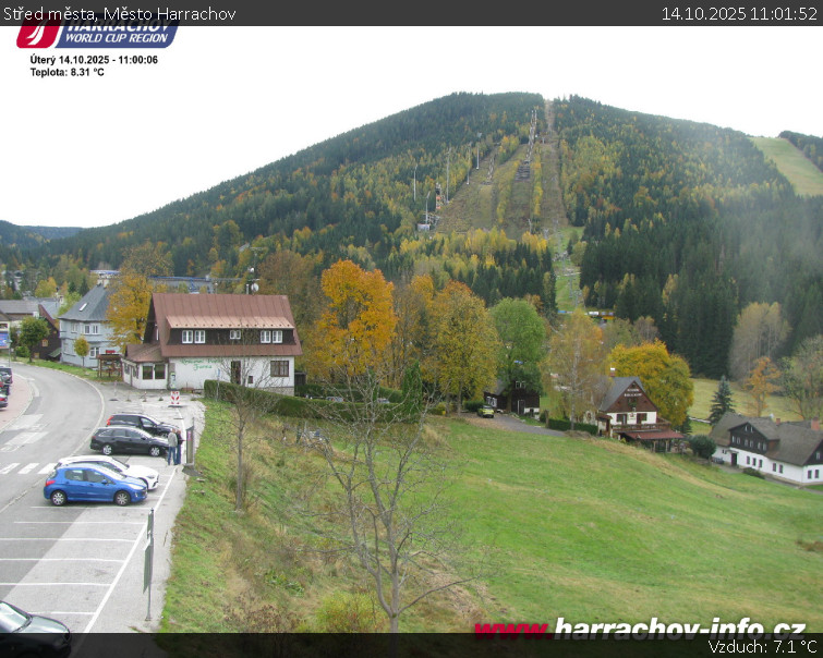 Město Harrachov - Střed města - 14.10.2025 v 11:01 Město Harrachov - Střed města - 14.10.2025 v 11:01