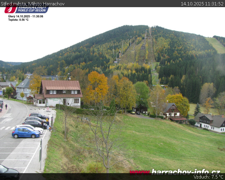 Město Harrachov - Střed města - 14.10.2025 v 11:31 Město Harrachov - Střed města - 14.10.2025 v 11:31