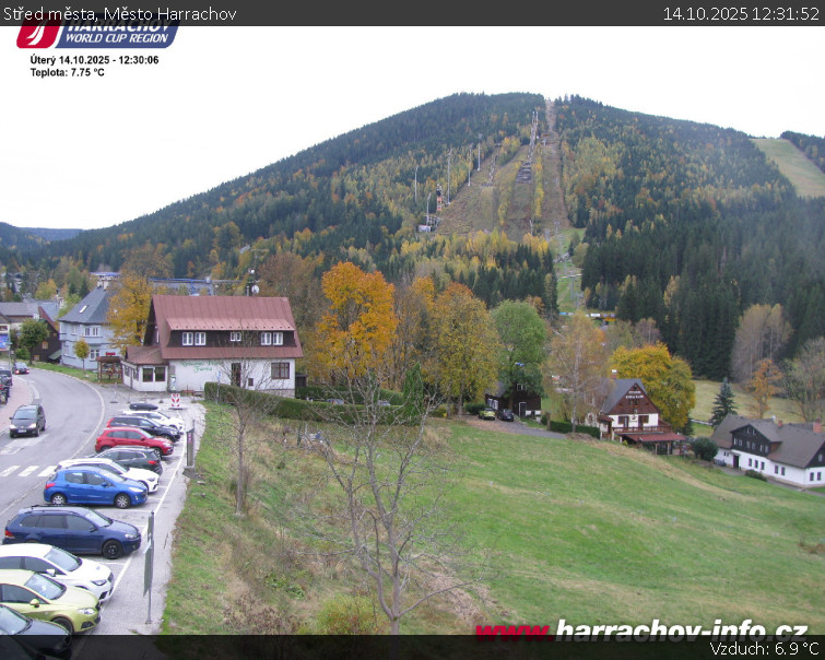 Město Harrachov - Střed města - 14.10.2025 v 12:31 Město Harrachov - Střed města - 14.10.2025 v 12:31