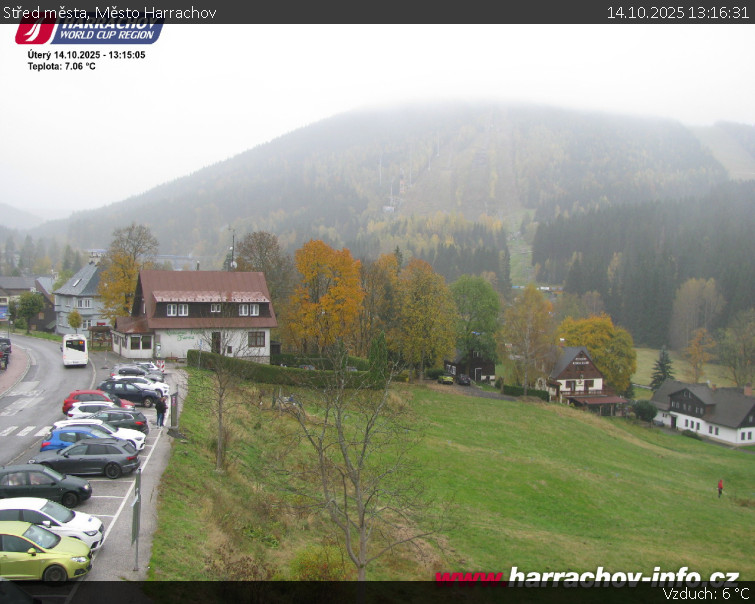 Město Harrachov - Střed města - 14.10.2025 v 13:16 Město Harrachov - Střed města - 14.10.2025 v 13:16