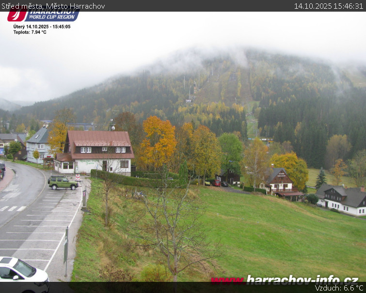 Město Harrachov - Střed města - 14.10.2025 v 15:46 Město Harrachov - Střed města - 14.10.2025 v 15:46