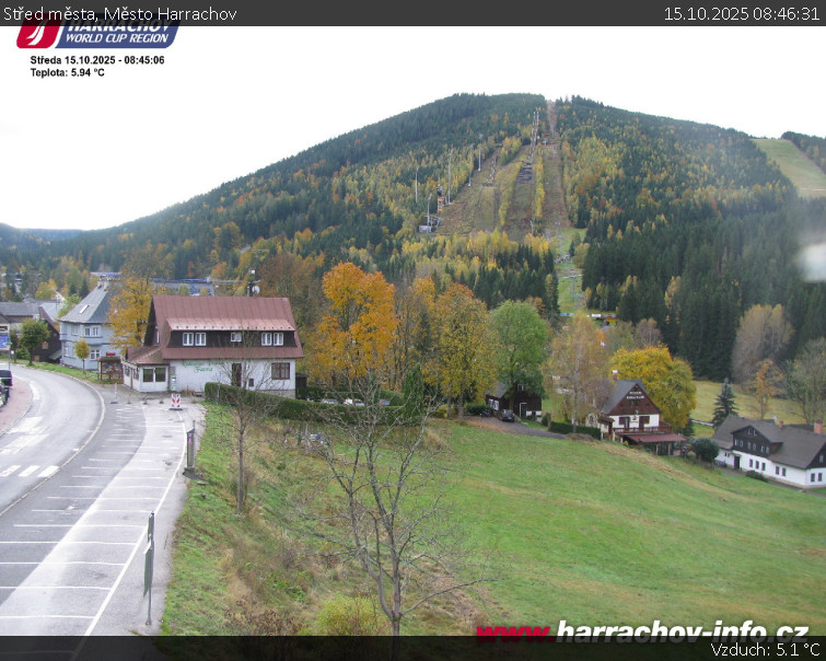 Město Harrachov - Střed města - 15.10.2025 v 08:46 Město Harrachov - Střed města - 15.10.2025 v 08:46