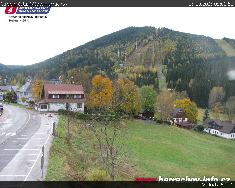 Město Harrachov - Střed města - 15.10.2025 v 09:01 Město Harrachov - Střed města - 15.10.2025 v 09:01