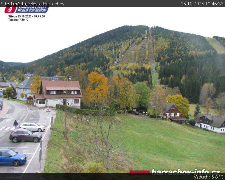 Město Harrachov - Střed města - 15.10.2025 v 10:46 Město Harrachov - Střed města - 15.10.2025 v 10:46