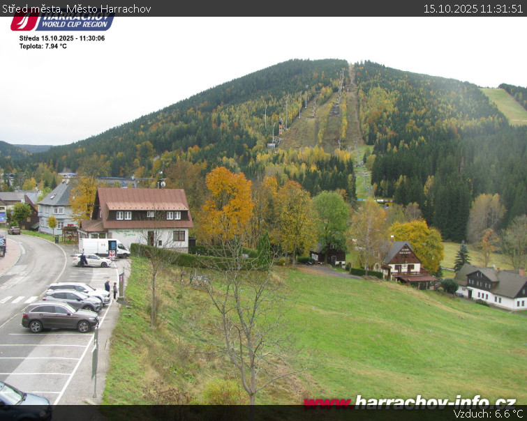 Město Harrachov - Střed města - 15.10.2025 v 11:31 Město Harrachov - Střed města - 15.10.2025 v 11:31