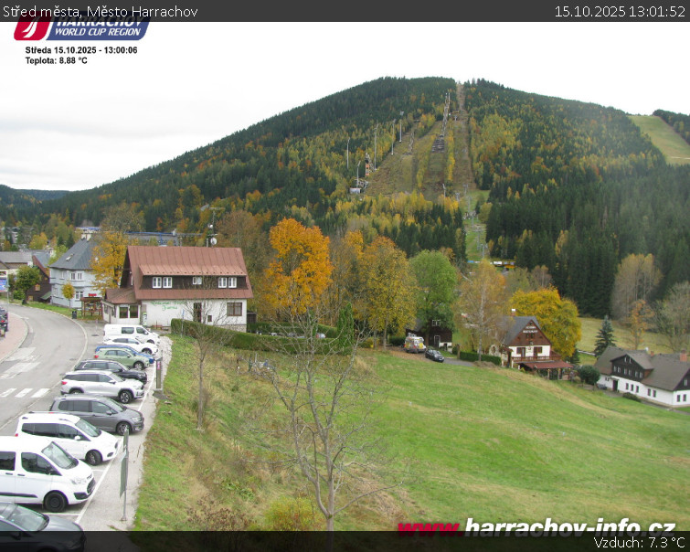 Město Harrachov - Střed města - 15.10.2025 v 13:01 Město Harrachov - Střed města - 15.10.2025 v 13:01
