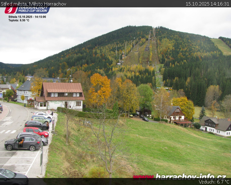 Město Harrachov - Střed města - 15.10.2025 v 14:16 Město Harrachov - Střed města - 15.10.2025 v 14:16