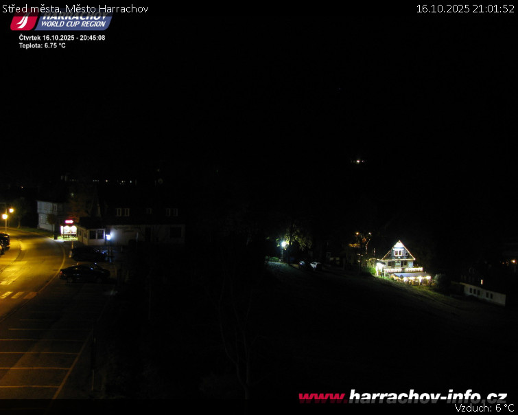 Město Harrachov - Střed města - 16.10.2025 v 21:01 Město Harrachov - Střed města - 16.10.2025 v 21:01