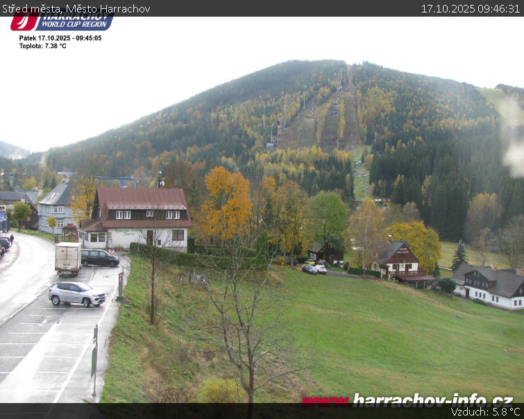 Město Harrachov - Střed města - 17.10.2025 v 09:46 Město Harrachov - Střed města - 17.10.2025 v 09:46