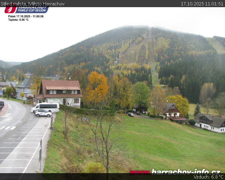 Město Harrachov - Střed města - 17.10.2025 v 11:01 Město Harrachov - Střed města - 17.10.2025 v 11:01