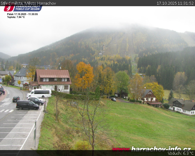 Město Harrachov - Střed města - 17.10.2025 v 11:31 Město Harrachov - Střed města - 17.10.2025 v 11:31