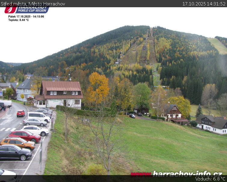 Město Harrachov - Střed města - 17.10.2025 v 14:31 Město Harrachov - Střed města - 17.10.2025 v 14:31