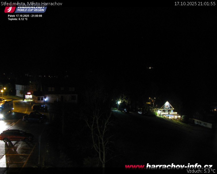 Město Harrachov - Střed města - 17.10.2025 v 21:01 Město Harrachov - Střed města - 17.10.2025 v 21:01