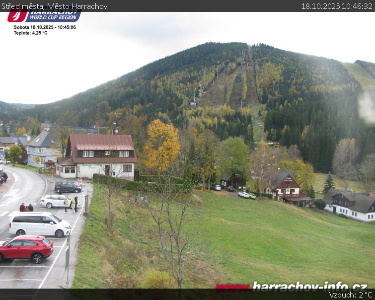 Město Harrachov - Střed města - 18.10.2025 v 10:46 Město Harrachov - Střed města - 18.10.2025 v 10:46