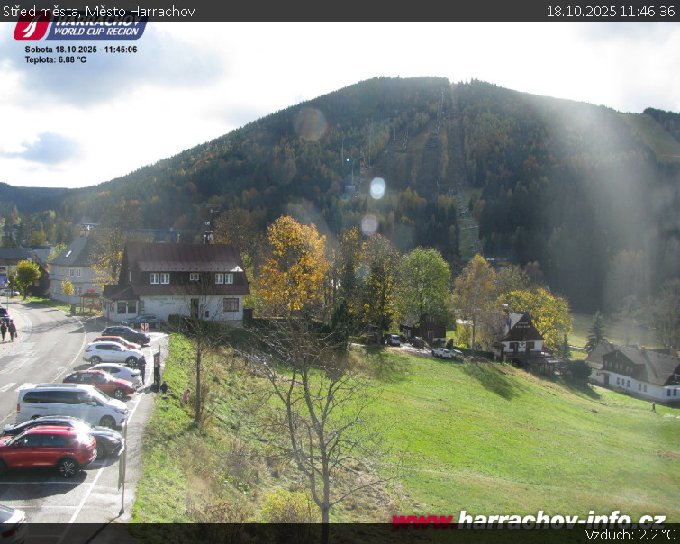 Město Harrachov - Střed města - 18.10.2025 v 11:46 Město Harrachov - Střed města - 18.10.2025 v 11:46
