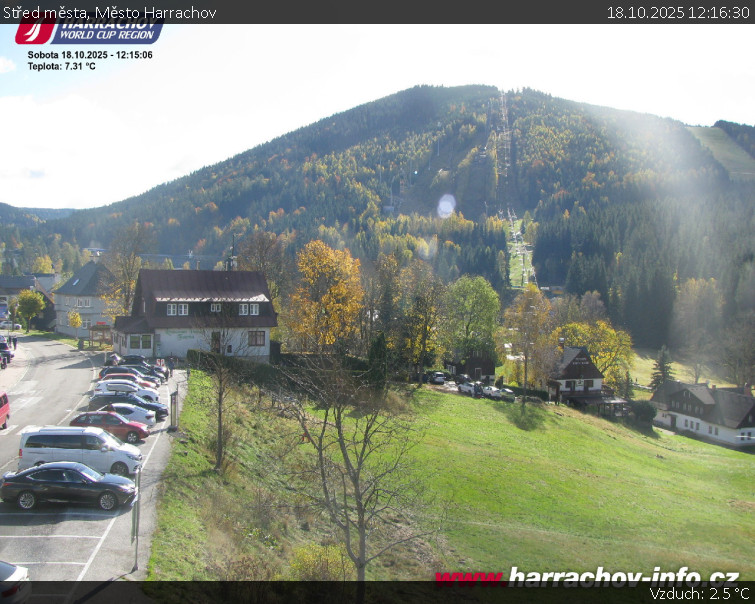 Město Harrachov - Střed města - 18.10.2025 v 12:16 Město Harrachov - Střed města - 18.10.2025 v 12:16
