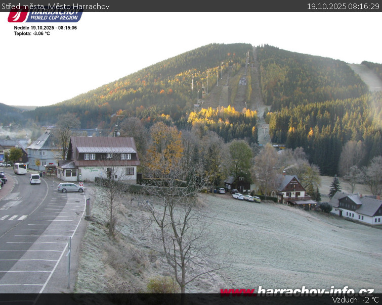 Město Harrachov - Střed města - 19.10.2025 v 08:16 Město Harrachov - Střed města - 19.10.2025 v 08:16