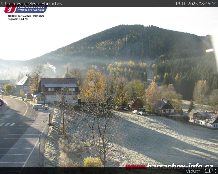 Město Harrachov - Střed města - 19.10.2025 v 08:46 Město Harrachov - Střed města - 19.10.2025 v 08:46