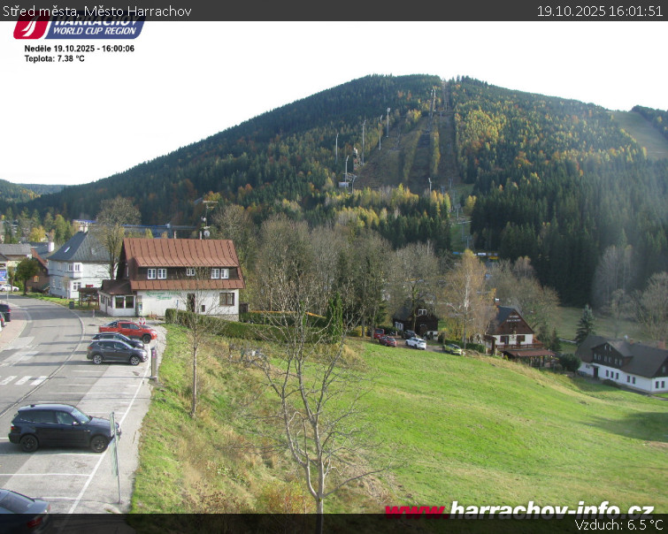 Město Harrachov - Střed města - 19.10.2025 v 16:01 Město Harrachov - Střed města - 19.10.2025 v 16:01