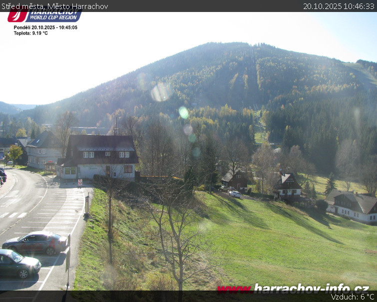Město Harrachov - Střed města - 20.10.2025 v 10:46 Město Harrachov - Střed města - 20.10.2025 v 10:46