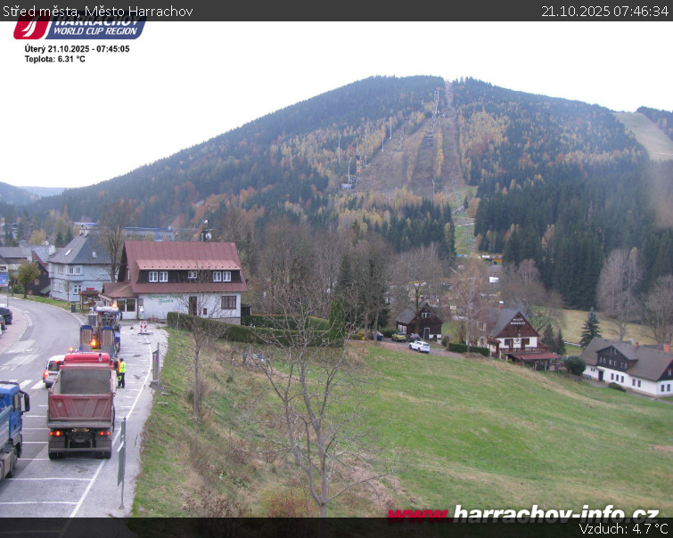 Město Harrachov - Střed města - 21.10.2025 v 07:46 Město Harrachov - Střed města - 21.10.2025 v 07:46