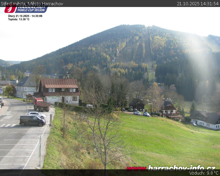Město Harrachov - Střed města - 21.10.2025 v 14:31 Město Harrachov - Střed města - 21.10.2025 v 14:31