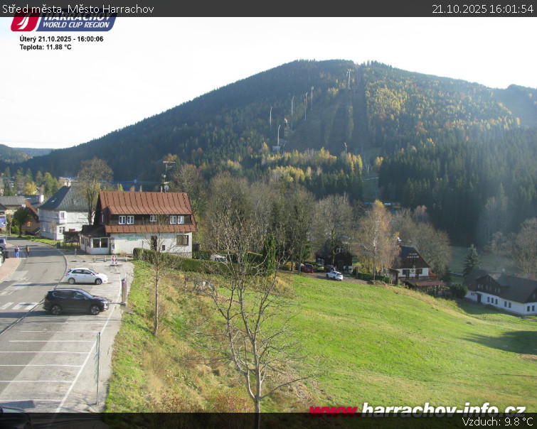 Město Harrachov - Střed města - 21.10.2025 v 16:01 Město Harrachov - Střed města - 21.10.2025 v 16:01