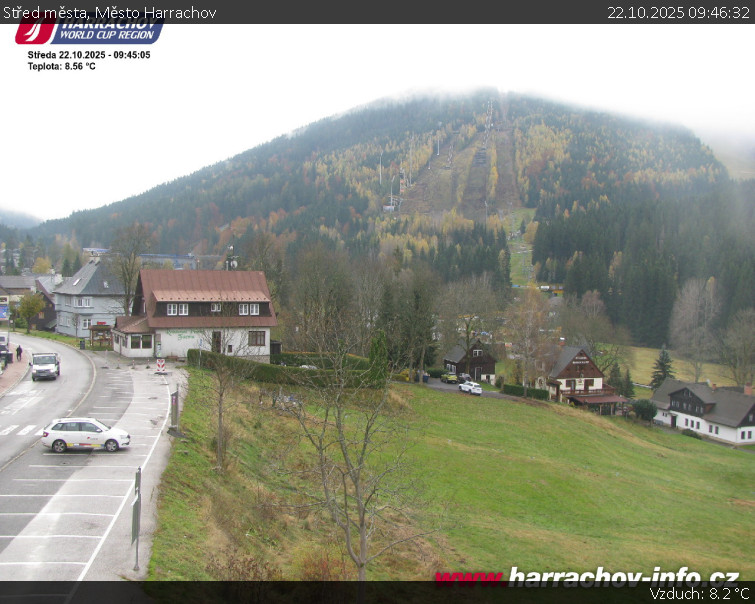 Město Harrachov - Střed města - 22.10.2025 v 09:46 Město Harrachov - Střed města - 22.10.2025 v 09:46